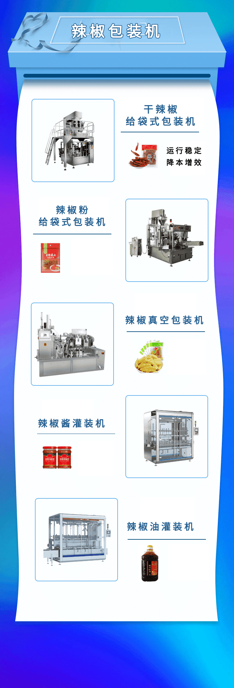 辣椒包裝機可以輕松實現由顆粒到粉末的切換包裝過程